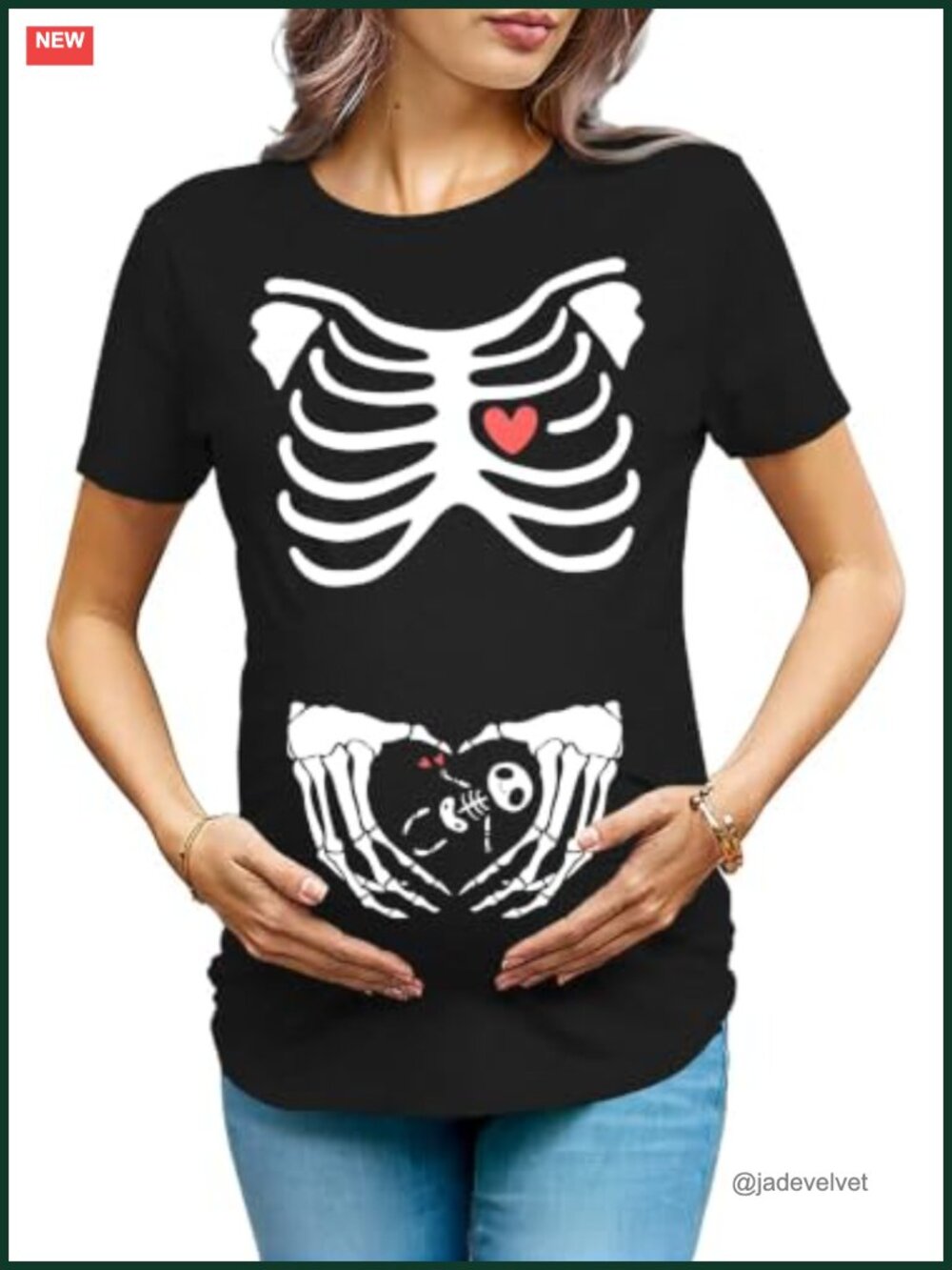 Maternity Halloween Thanksgiving Pregnancy T-Shirt Crew Neck Short Sleeve